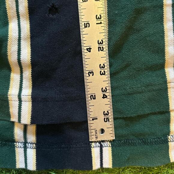 Y2K Vertical Striped Polo Shirt - Picture 3 of 5
